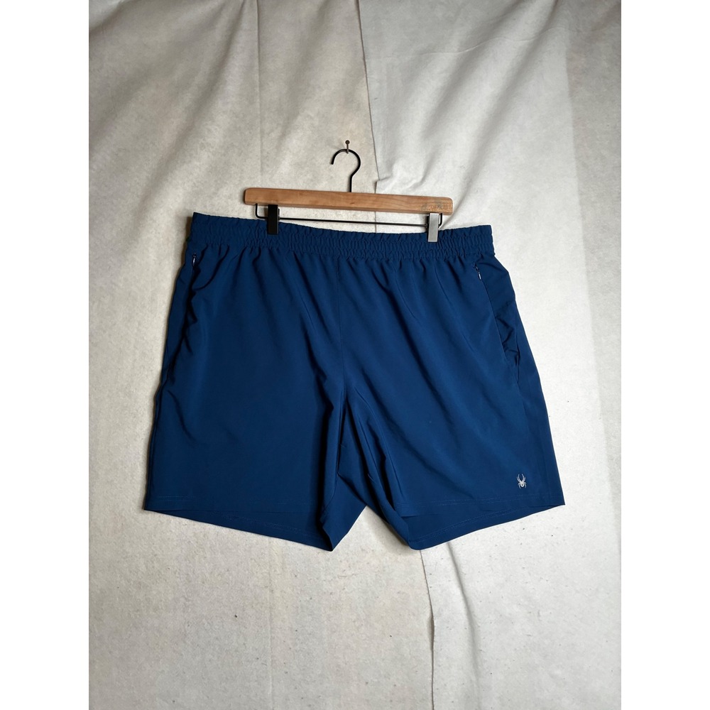 Spyder Active ProWeb Mens Navy Blue Athletic Training Shorts Sz‎ XL 40W
